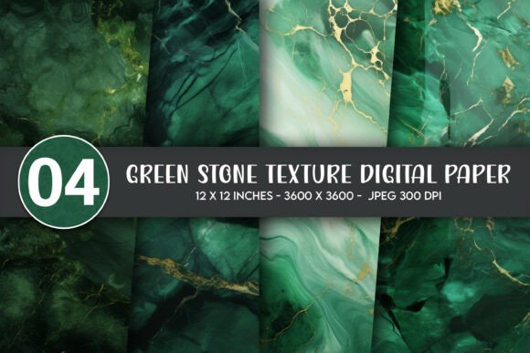 Download Green Stone Texture Digital Paper - Premium Resources