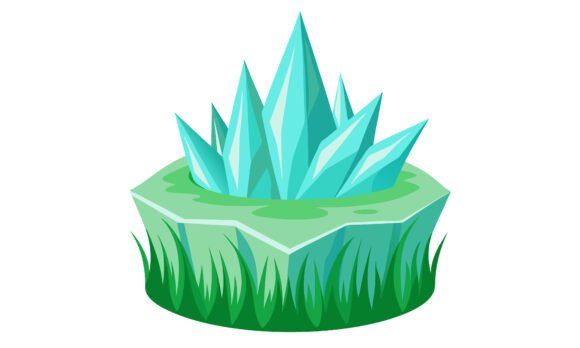 Download Crystal Formation on Green Rock - Premium Resources