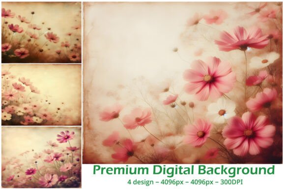 Download Vintage Floral Background Texture - Premium Resources